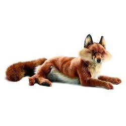 Red Fox Lying Stuffed Animal Plush Toy by Hansa