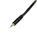 StarTech.com 6 in. 3.5mm Audio Splitter Cable - Stereo Splitter Cable - Gold Terminals - 3.5mm Male to 2x 3.5mm Female - Headphone Splitter (MUY1MFF),Black