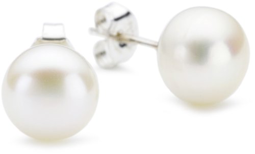 Bella Donna Damen Perlen-Ohrstecker  925/000 Silber 2 S&uuml;sswasser-Zuchtperlen 8,5 - 9,0 mm  Preisvergleich