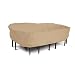 Terrazzo Table Chair Set Cover Oval Sand Lrg