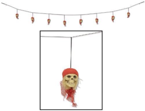 Beistle Pirate Skull Garland, 10-Feet by The Beistle Company