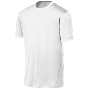 Asics 2013 Men's Core Short Sleeve Shirt - MR1105 (White - 2XL)