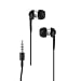 Universal Soft Silicone Gel Earplug Earbuds Black Headphone Headset