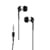 Universal Soft Silicone Gel Earplug Earbuds Black Headphone Headset