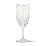Vintage Jewel Platinum Crystal Iced Beverage Glass [Set of 4]