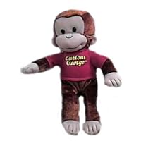 Plush 8 Classic Curious George in Red Shirt