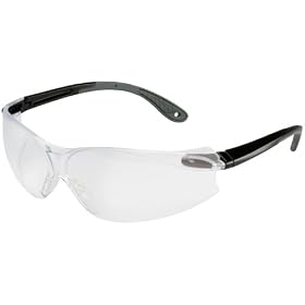 AO Safety/3M Tekk 11672 Virtua V4 Anti-Fog Safety Glasses, Black Frame, Clear Lens