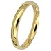 3MM Stainless Steel Yellow Gold Plated High Polished Comfort-Fit Traditional Dome Wedding Ring -Crazy2Shop