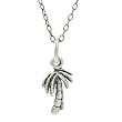 Sterling Silver Childrens Palm Tree Necklace
