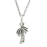 Sterling Silver Childrens Palm Tree Necklace