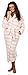 VEAMI Women's Warm Microfiber Fleece Bathrobe, Long