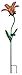 Regal Art &Gift Solar Tiger Lily Stake, Red