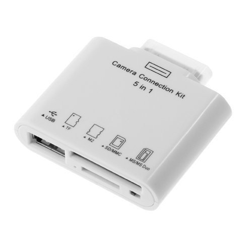 5 in 1 Card Reader Adapter Optimized for Apple iPad 3 Victorahgm