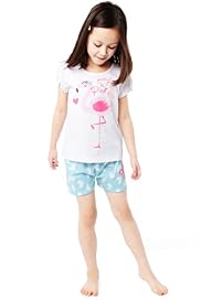 Pure Cotton Flamingo Print Shortie Pyjamas
