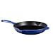 Le Creuset Enameled Cast-Iron 10-1/4-Inch Skillet with Iron Handle, Cobalt Blue