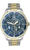 Nautica Two-tone Steel Multifunction Blue Dial Men's Watch #N18537G