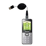 Retractable USB Cable for the Samsung E3210 with Power Hot Sync and Charge capabilities - uses Gomadic TipExchange Technology