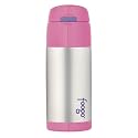 Foogo by Thermos Leak-Proof SS 12 oz Straw Bottle in Pink