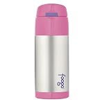 Foogo by Thermos Leak-Proof SS 12 oz Straw Bottle in Pink