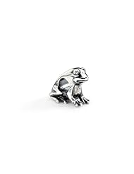 Silver Frog Charm for 3mm Charm Bracelets