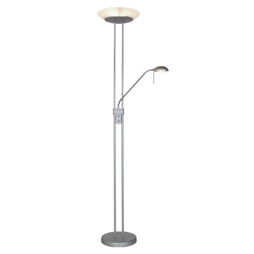 Twin Pole Silver Father & Son Floor Lamp a Unique