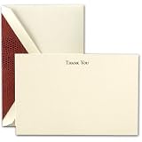 Engraved Thank You Cards with Lizard Liner