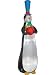 Airblown 9 Ft. Inflatable Sky High Penguin Holding Red Ornament Lighted