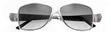 CARTIER SUNGLASSES CLASSIC C DECOR SUNGLASSES DESIGNER FASHION AUTHENTIC UNISEX SILVER FINISH/METAL/BLACK LEATHER FRAME-GRADED GREY LENSES T8200722
