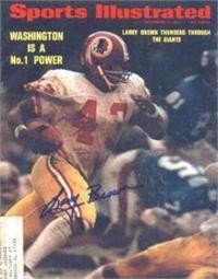 Larry Brown Autographed/Hand Signed Sports Illustrated Magazine (Washington Redskins)