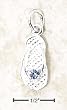 Sterling Silver March CZ Birthstone Flip Flop Charm