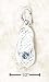 Sterling Silver March CZ Birthstone Flip Flop Charm - JewelryWeb