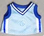 Two Tone Light Blue Basketball Jersey fits Webkinz, Shining Star & 8"-10" Make Your Own Stuffed Animals