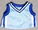 Two Tone Light Blue Basketball Jersey fits Webkinz, Shining Star & 8"-10" Make Your Own Stuffed Animals