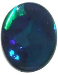 O&G Australia Natural Lightning Ridge Solid Black Opal Gemstone (1.33cttw)