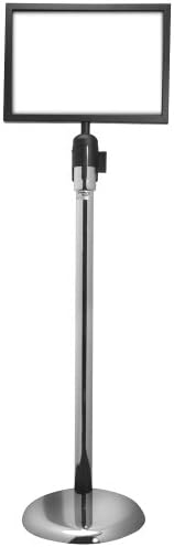 VIP STANCHIONS - Black Horizontal Sign Holder - - Black Powder Coat---POST SOLD SEPARATELY-