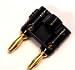 Pomona 4892-0 Black Double Banana Plug Gold Plated
