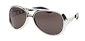 Fun and Funky "Burning Love" Silver Elvis Sunglasses