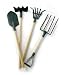 Small Garden Tool Set - 4 Piece Mini Tool Set for Dolls, Crafts, Floral Displays, Etc - Sizes Range From 6 1/2" to 7"