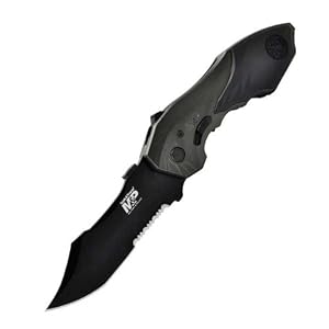 Smith and Wesson SWMP5LS M&P Linerlock Knife with 2nd Generation MAGIC Assisted Open and 40%... by Smith & Wesson