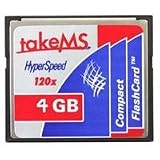 takeMS 4GB Compact Flash memory card Hyper Speed CF (120x)
