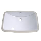 Elements of Design LB24157 Designer Fauceture Forum Undermount
Vitreous China Bathroom Sink, White