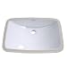 Elements of Design LB24157 Designer Fauceture Forum Undermount Vitreous China Bathroom Sink, White