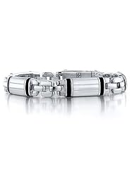 J.Goodman Sterling Silver and Onyx Bracelet