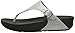 FitFlop Women's The Skinny Deluxe, Silver, 7 M US