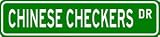 CHINESE CHECKERS Street Sign - Sport Sign - High Quality Aluminum Street Sign