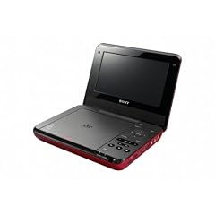 Sony DVP-FX770R Tragbarer DVD-Player (17,7 cm (7 Zoll) Display, DivX, 2 Kopfh�rerausg�nge, USB 2.0) rot