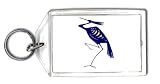 Keychain with crane, bird, animal