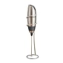 BonJour Caf&eacute; Latte Frother, Battery Powered, Brushed Stainless Steel Finish