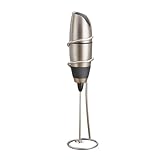 BonJour Cafe Latte Frother, Battery Powered, Mettalic