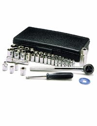 Wilmar W1173 40 Piece 1/4 and 3/8 SAE/Metric Socket Set